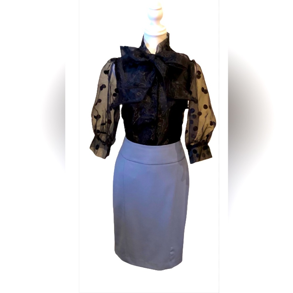 Sandra Angelozzi blue pencil skirt size M
